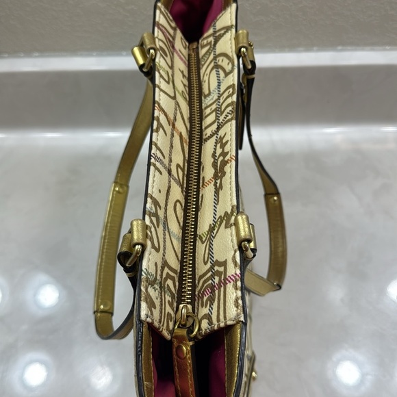 Coach Gold and Cream Tote Bag - Picture 7 of 12